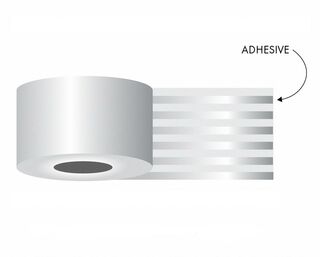 40mm POS Sticky Linerless Thermal Label Rolls