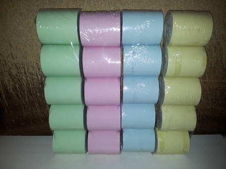 10 Thermal Rolls 57 x 47 Coloured